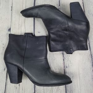 ALDO | leather pull-on heeled ankle boot bootie